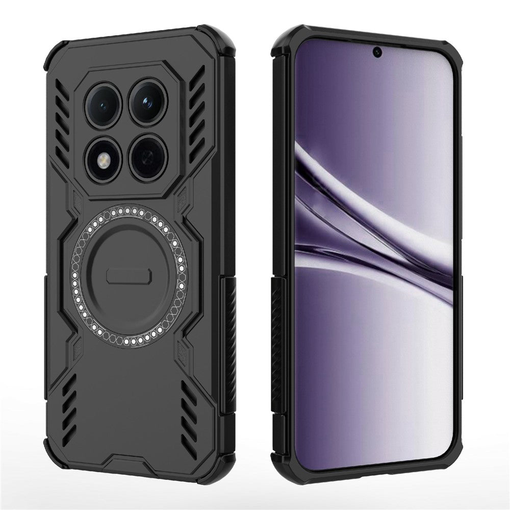 MagSafe Case for Xiaomi Redmi Note 15 Pro 5G, Techsuit, ArmorMag, Black