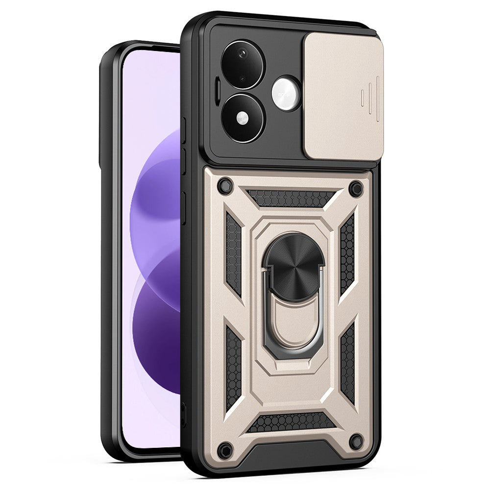 Case for Xiaomi Redmi Note 17 4G / Note 17 5G, Techsuit, CamShield, Gold
