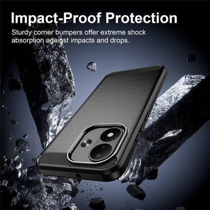 Case for Xiaomi Redmi Note 17 4G / Note 17 5G, Techsuit, Carbon, Black