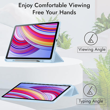 Case for Xiaomi Redmi Pad 2 Pro, Techsuit, Flex Trifold, Gray