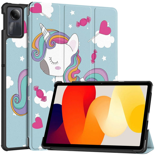 Case for Xiaomi Redmi Pad SE, Techsuit, FoldPro Unicorn, Multicolor