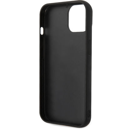 Case for Apple iPhone 14 Plus, Karl Lagerfeld, Quilted Puffy Metal Logo, Black