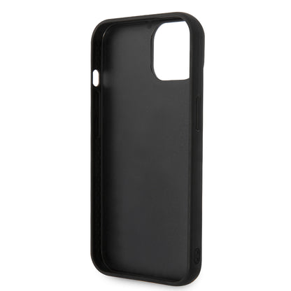 Case for Apple iPhone 14 Plus, Karl Lagerfeld, Quilted Puffy Metal Logo, Black