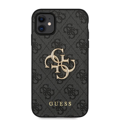 Case for Apple iPhone 11, Guess, 4G Metal Logo, Grey