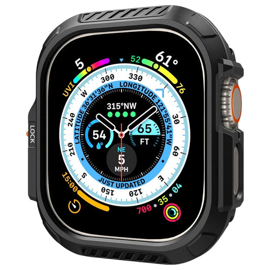 Spigen Lock Fit Case for Apple Watch Ultra Series, Matte Black ACS06208