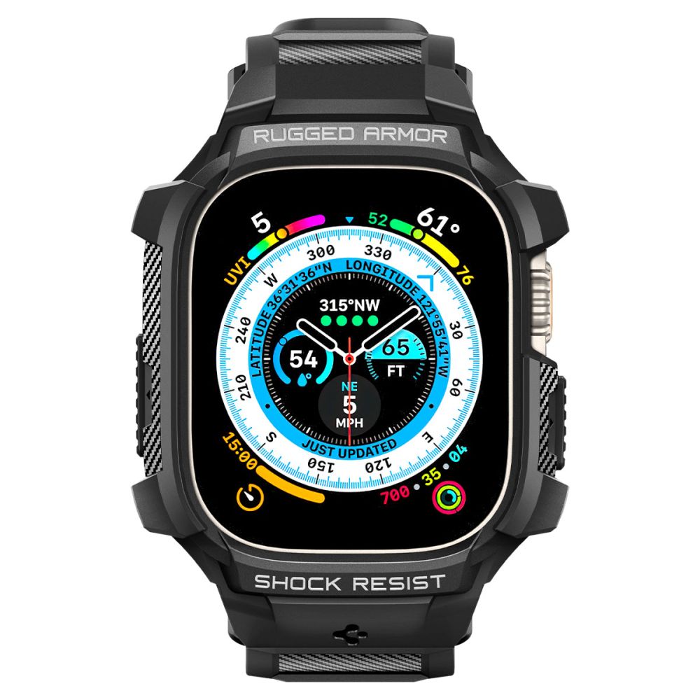 Spigen Rugged Armor Pro Case for Apple Watch Ultra Series, Black