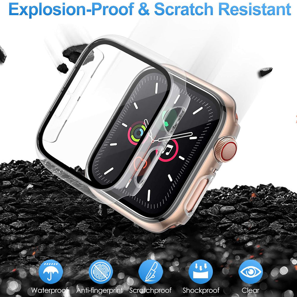 Techsuit Defense360 Pro Case for Samsung Galaxy Watch5 / Watch4 40mm Series, Transparent