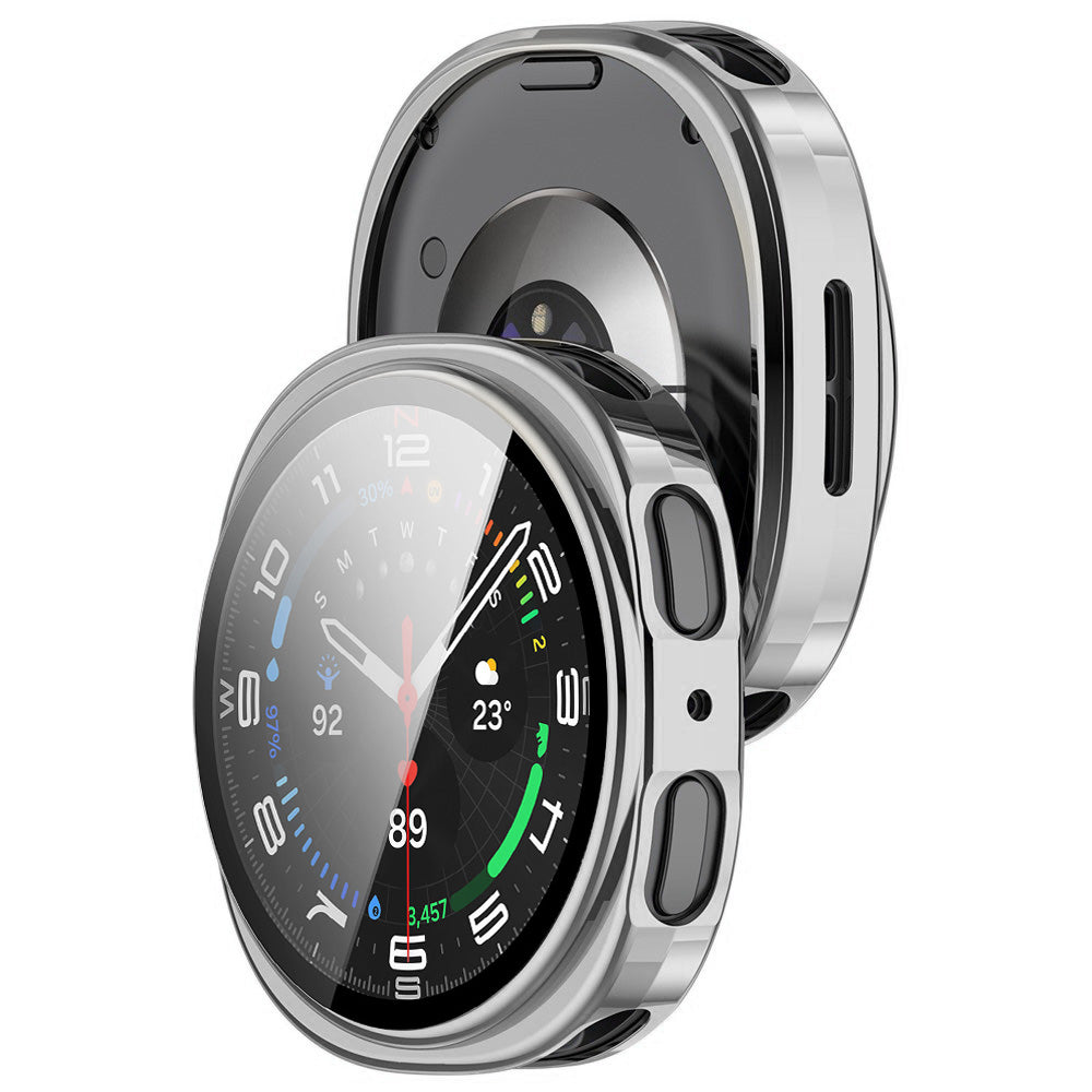 Techsuit Defense360 Pro Case for Samsung Galaxy Watch8 40mm, Silver