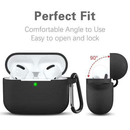 Techsuit Silicone Case for Apple AirPods 3, Black