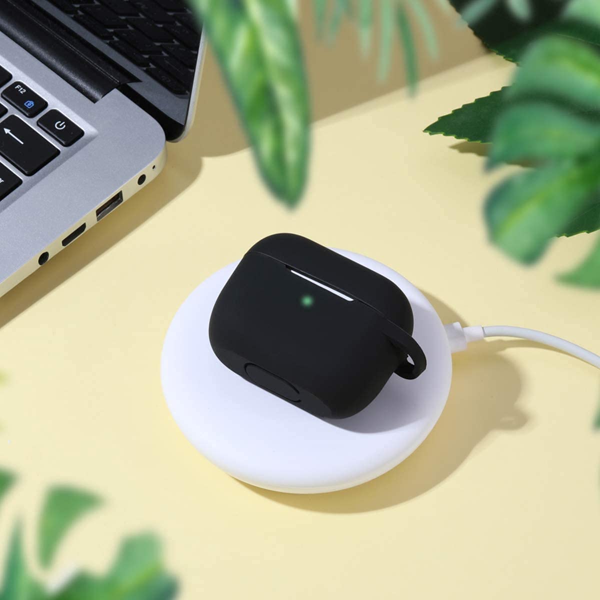 Techsuit Silicone Case for Apple AirPods 3, Black