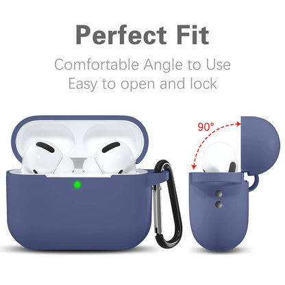 Techsuit Silicone Case for Apple AirPods Pro Series, Navy Blue