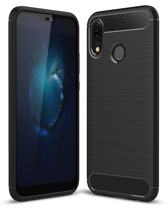 Case for Huawei P20 Lite, OEM, Carbon, Black