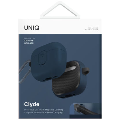 UNIQ Clyde Case for Apple AirPods 4, Black Blue