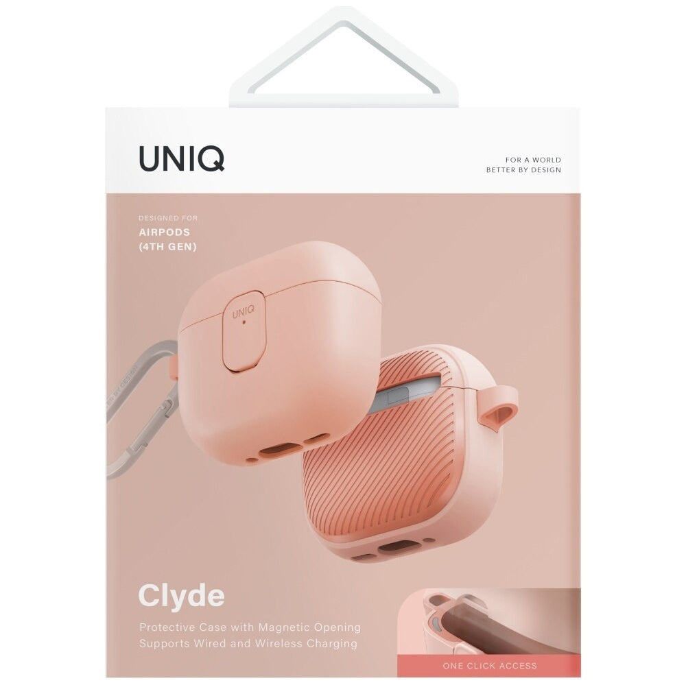 UNIQ Clyde Case for Apple AirPods 4, Coral