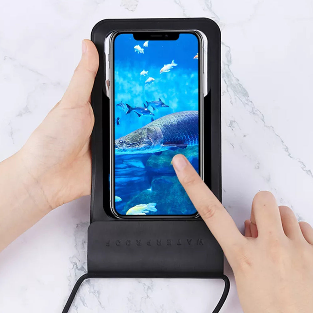 Universal Waterproof Case for Phone max. 6.8inch, Techsuit, TWC1, Silver