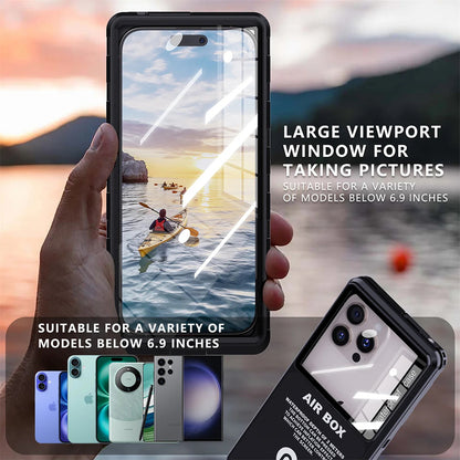 Universal Waterproof Case for Phone max. 6.9inch, ShellBox, AirBox, Black