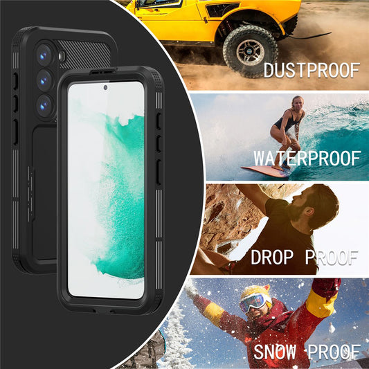 Waterproof Case for Samsung Galaxy S26 Plus, ShellBox, Black
