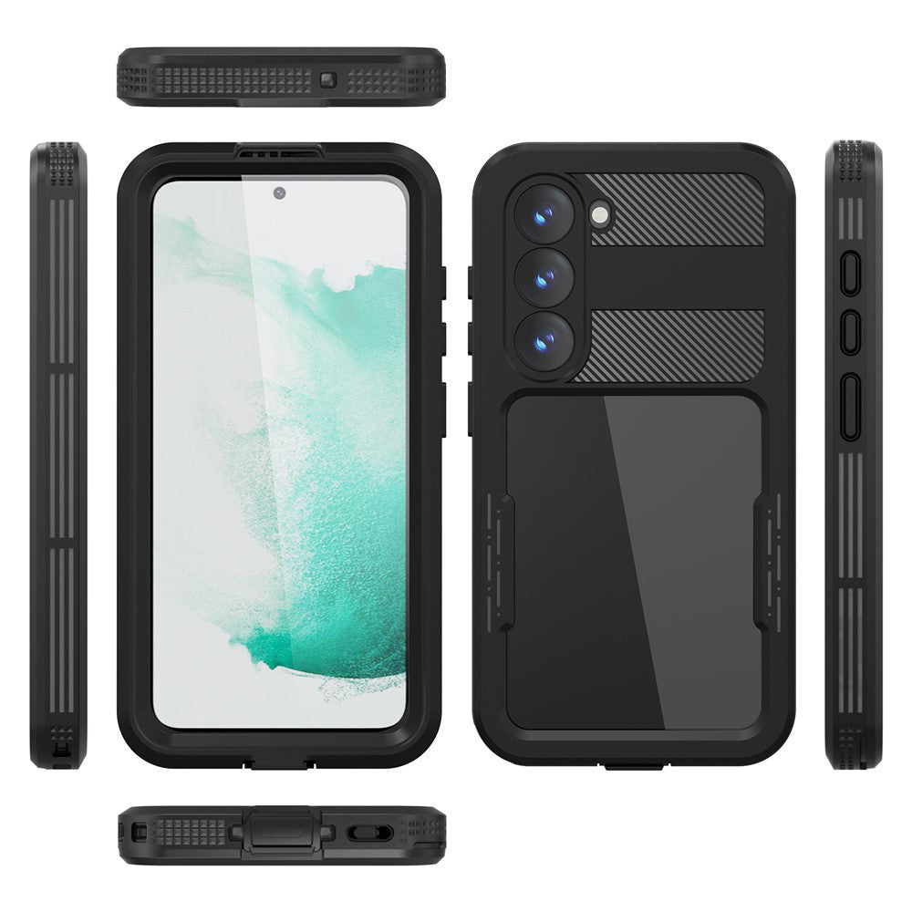 Waterproof Case for Samsung Galaxy S26 Plus, ShellBox, Black