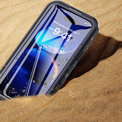 Waterproof Case for Apple iPhone 16 Pro Max, ShellBox, Black