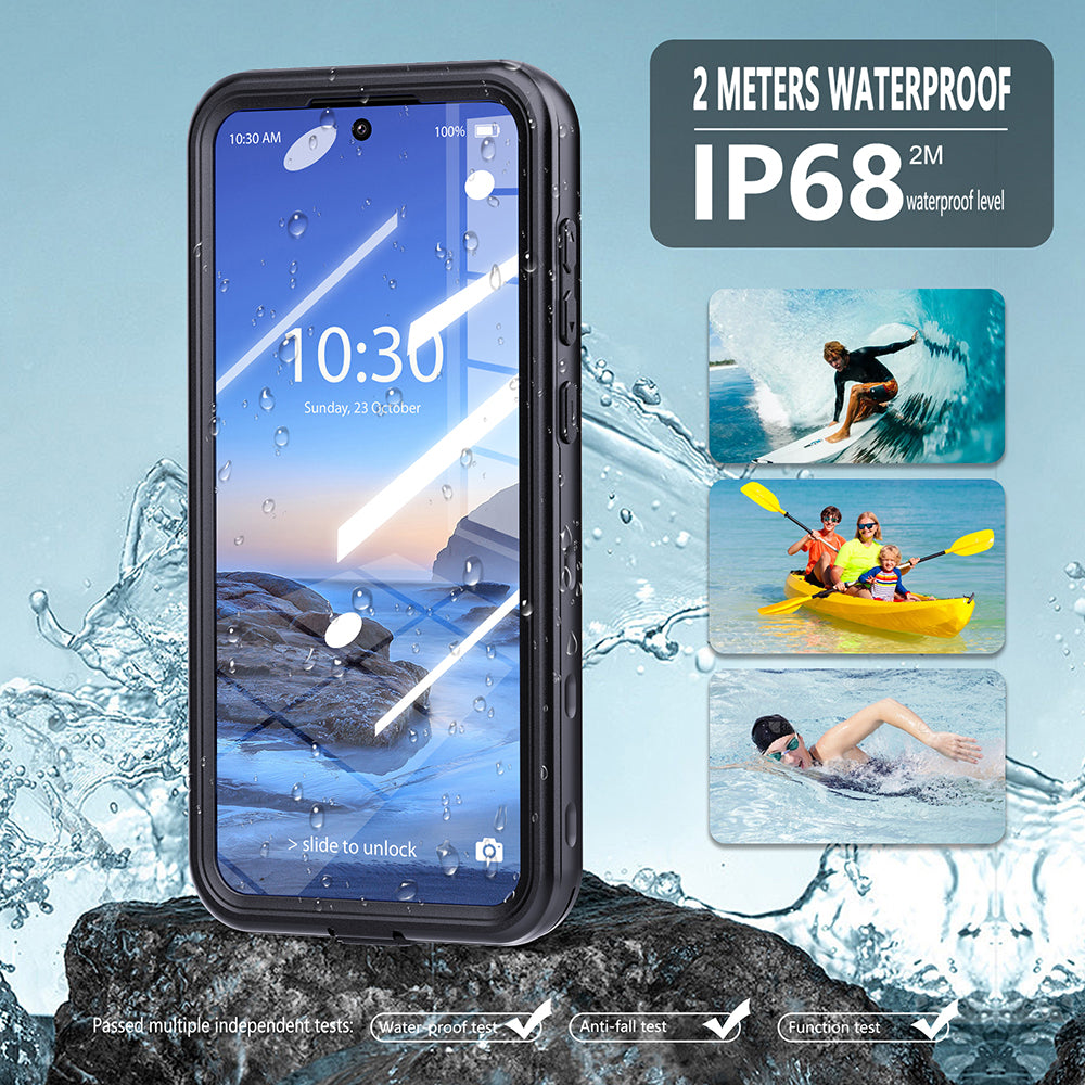 Waterproof Case for Samsung Galaxy A26 A266, ShellBox, Black