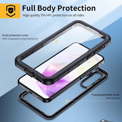Waterproof Case for Samsung Galaxy A35 5G A356, ShellBox, Black