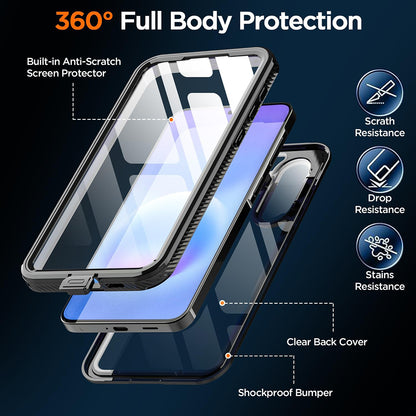 Waterproof Case for Samsung Galaxy A57 5G, ShellBox, Black