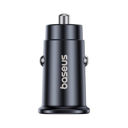 Baseus GoTrip Car Charger, 30W, 3A, 1 x USB-A - 1 x USB-C, Black