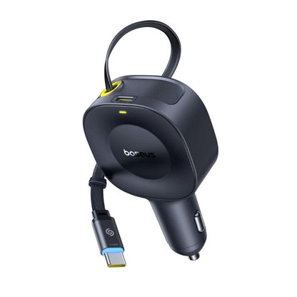 Baseus PrimeTrip VR2 Car Charger with USB-C Cable, 30W, 3A, 1 x USB-C, Black C0206400