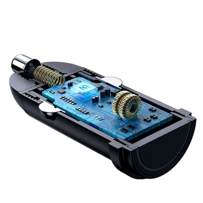 McDodo CC-7491 Obsidian Car Charger, 30W, 3A, 1 x USB-C, Black