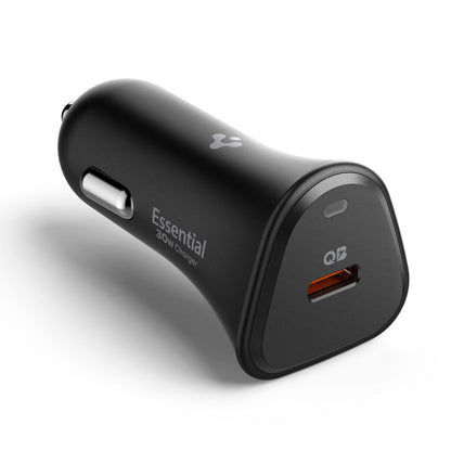 Spigen EV301 Essential Car Charger, 30W, 3A, 1 x USB-C, Black