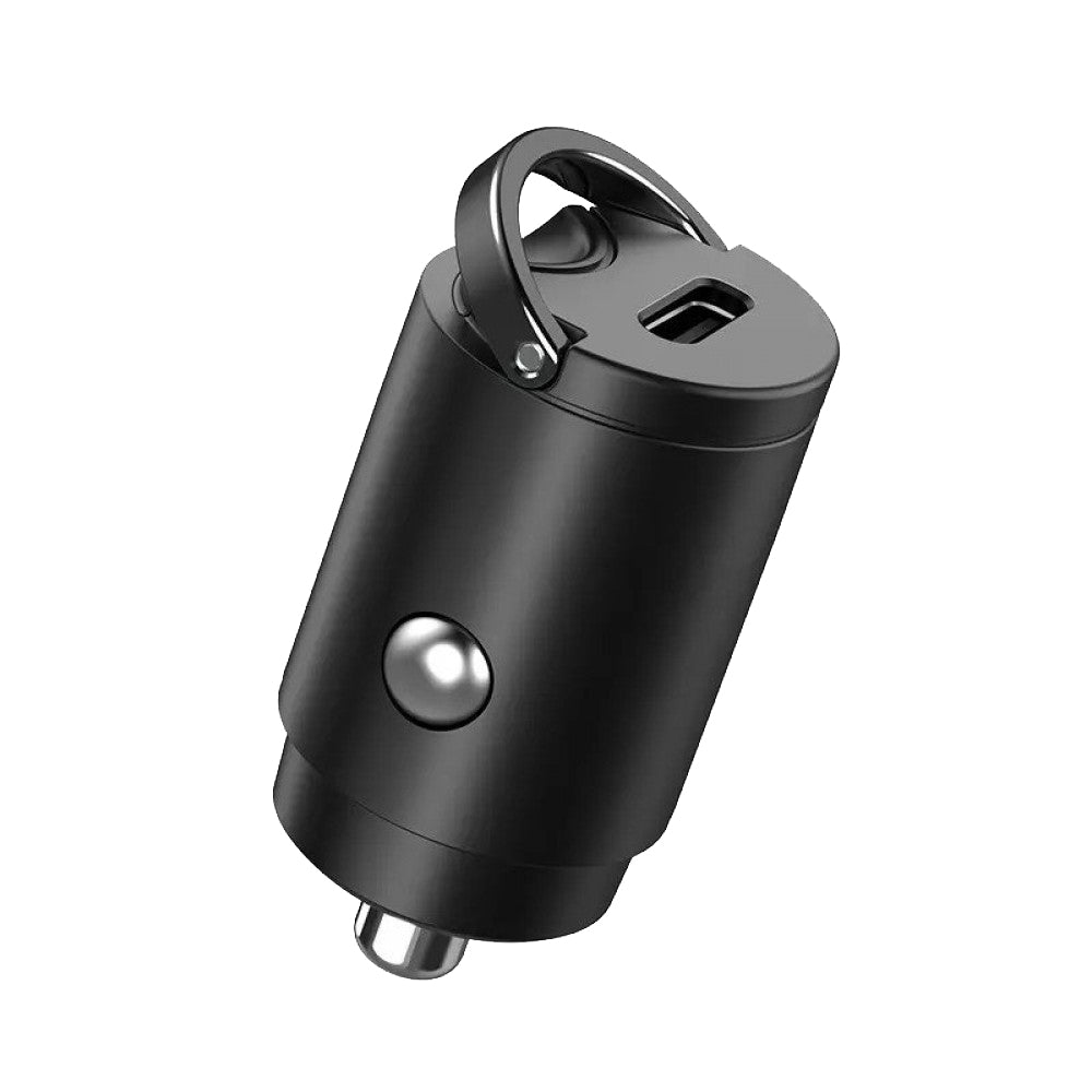 Techsuit C5 NanoVolt Car Charger, 30W, 3A, 1 x USB-C, Black