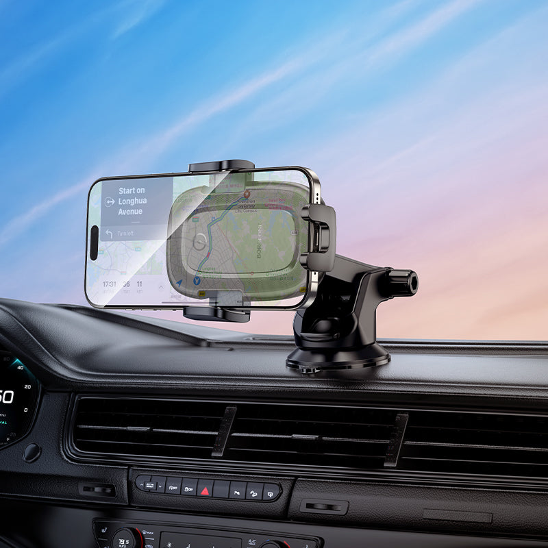 Borofone BH223 Follower Wireless Car Charger, 15W, 1.67A, Black