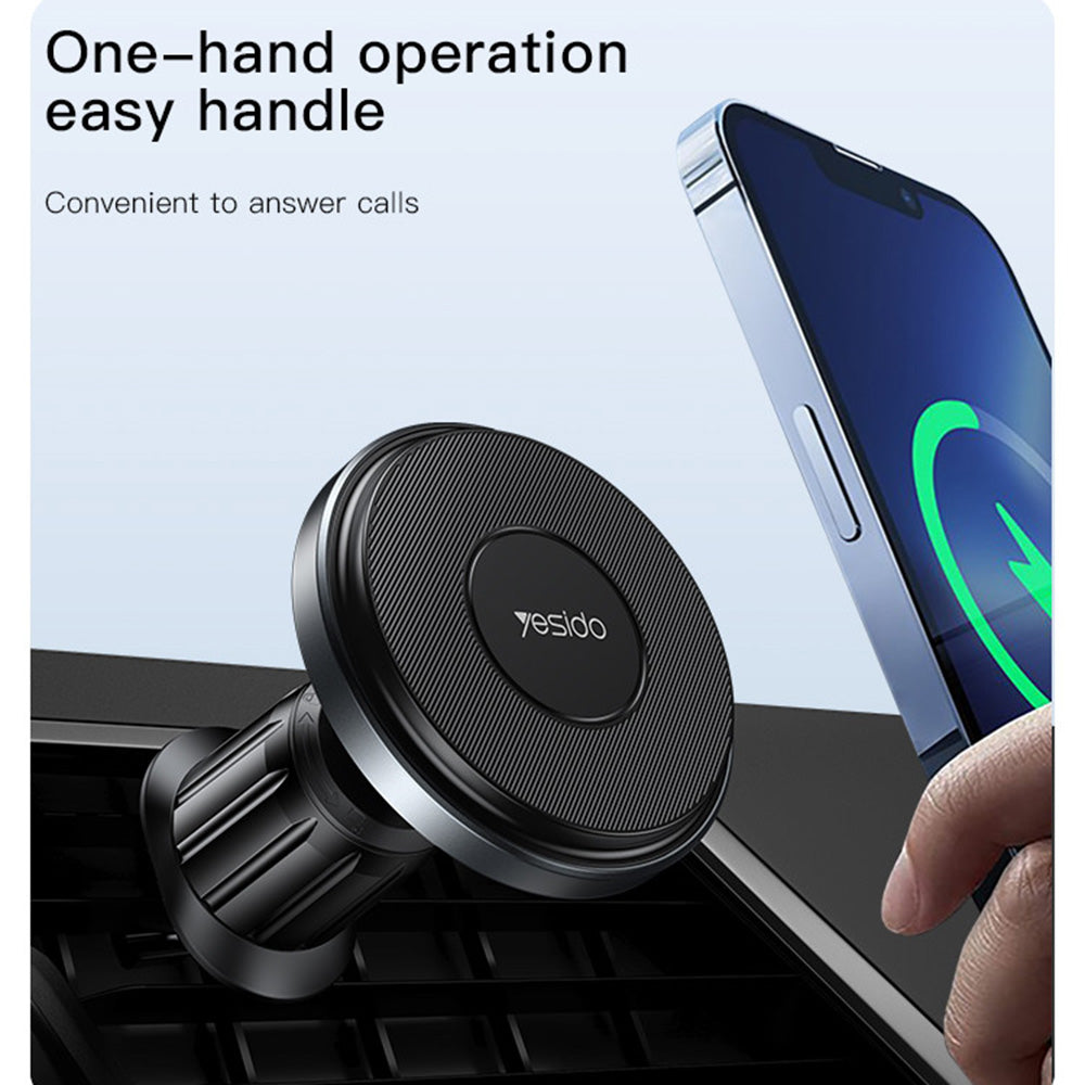 Yesido C190 Wireless Car Charger, 15W, 1.67A, Black