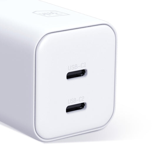 3MK Hyper Network Charger, 45W, 2 x USB-C, White