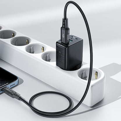 Acefast A33 Network Charger, 18W, 3A, 2 x USB-A, Black