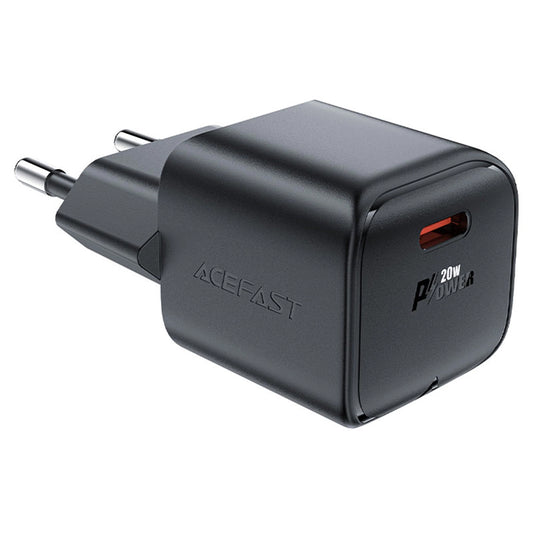 Acefast A73 Mini Network Charger, 20W, 3A, 1 x USB-C, Black