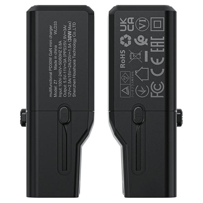 Acefast Z7 Travel Network Charger, 30W, 3A, 1 x USB-C, Black
