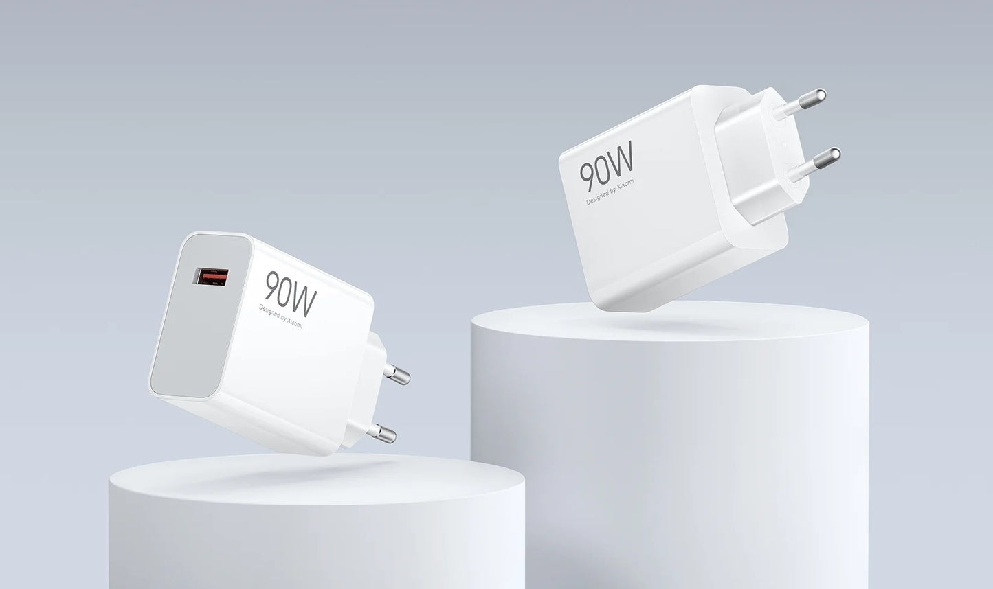 Xiaomi USB-C Network Charger with Cable, 90W, 6.1A, 1 x USB-A, White