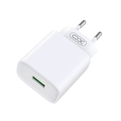 Network Charger with Lightning Cable XO Design CE02D, 18W, 3A, 1 x USB-A, White