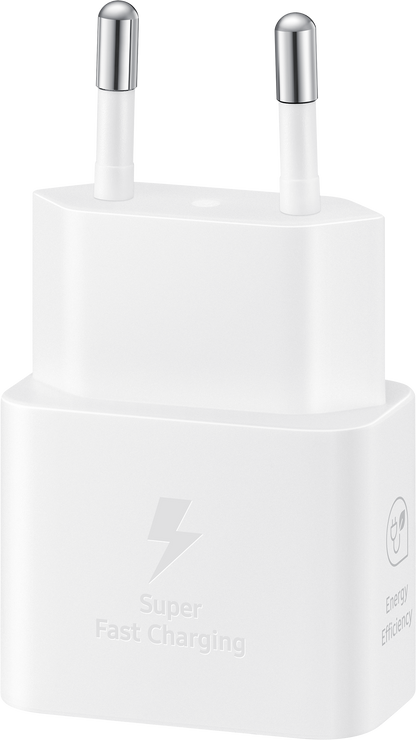 Samsung USB-C Cable Network Charger Samsung, 25W, 3A, 1 x USB-C, White EP-T2510XWEGEU 