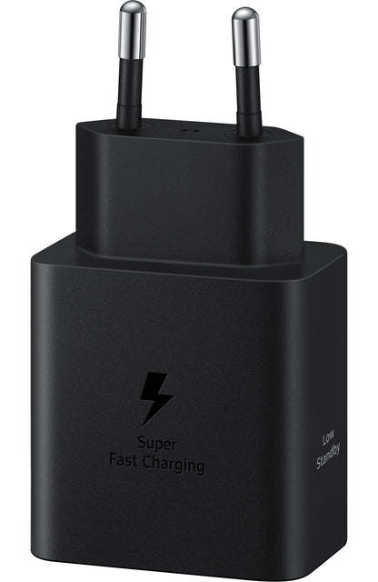 Samsung Network Charger with USB-C Cable, 45W, 4.05A, 1 x USB-C, Black EP-T4511XBEGEU 
