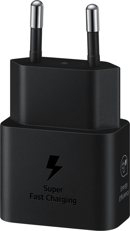 Samsung USB-C Cable Network Charger Samsung, 25W, 3A, 1 x USB-C, Black EP-T2510XBEGEU 
