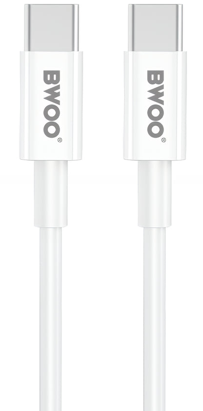 Network Charger with USB-C Cable BWOO CDA159, 20W, 3A, 1 x USB-C, White