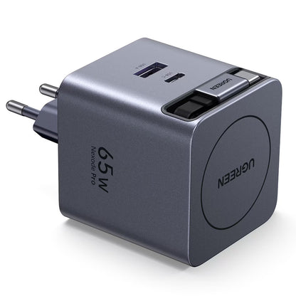 UGREEN X614 USB-C Network Charger with Cable, 45W, 3A, 1 x USB-A - 1 x USB-C, Grey