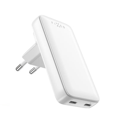 Fixed Travel Network Charger, 45W, 3A, 2 x USB-C, White