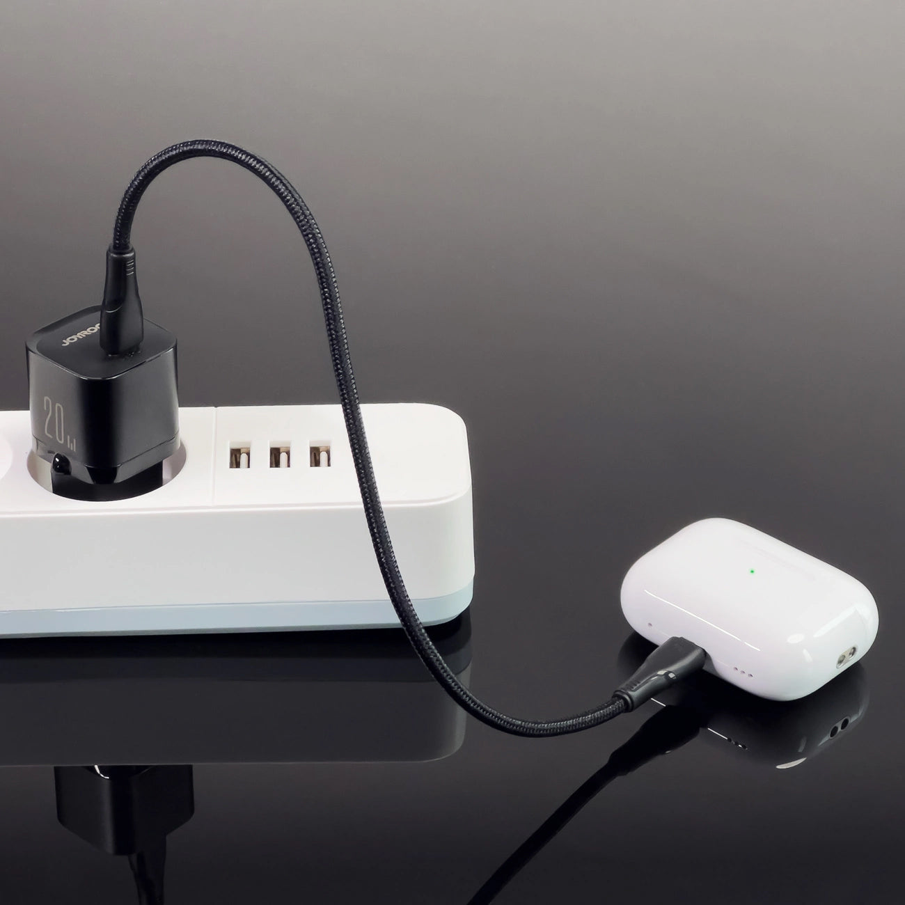 Joyroom JR-TCF02 Network Charger, 20W, 3A, 1 x USB-C, Black