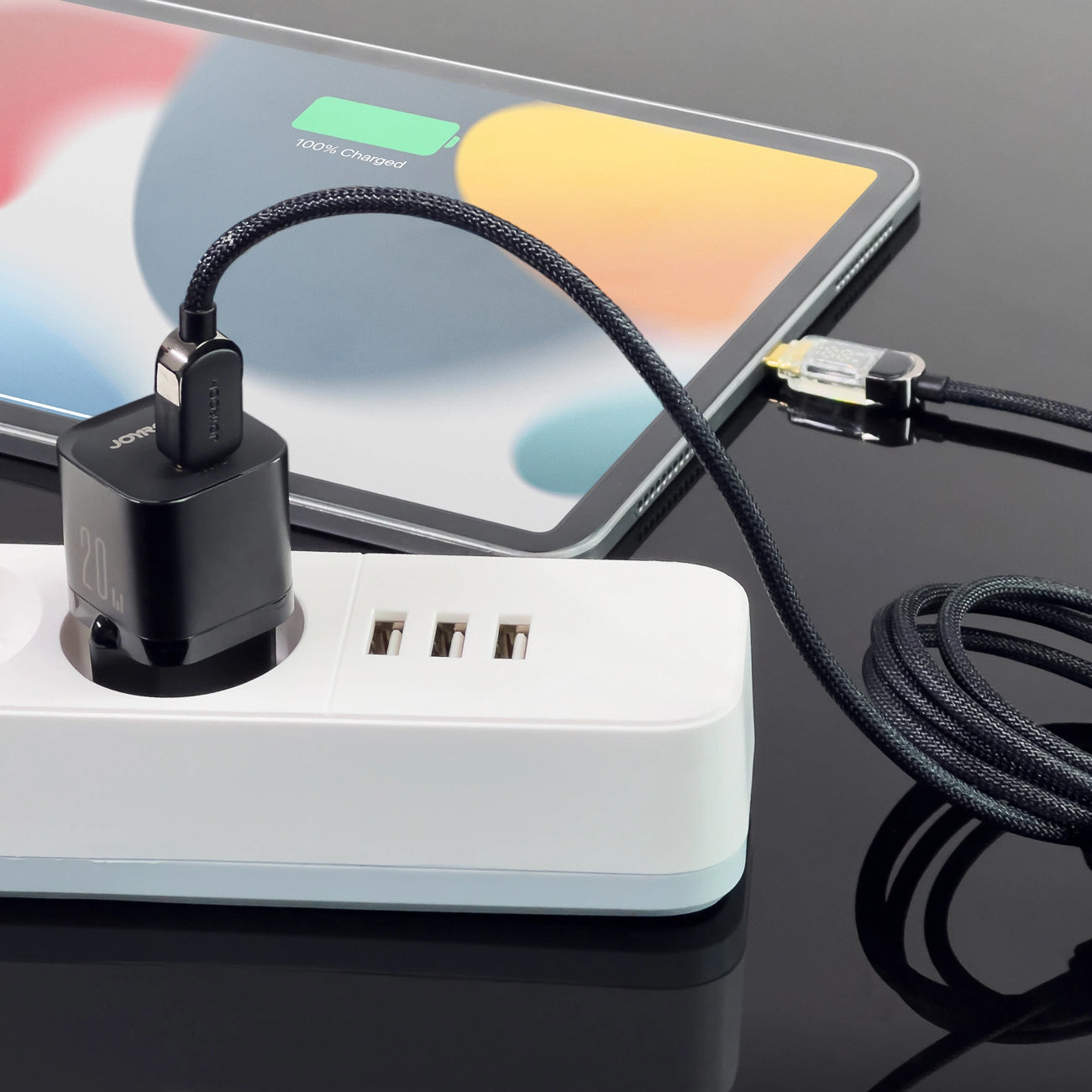 Joyroom JR-TCF02 Network Charger, 20W, 3A, 1 x USB-C, Black