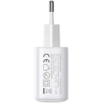 Joyroom JR-TCF12 Network Charger, 20W, 3A, 2 x USB-C, White