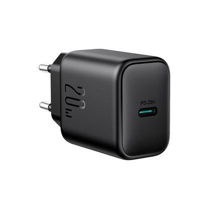 Joyroom JR-TCF20 Network Charger, 20W, 3A, 1 x USB-C, Black