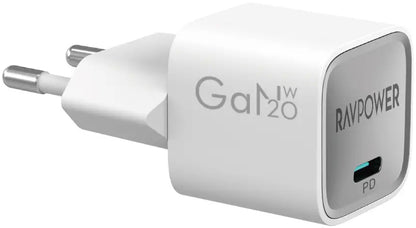 RavPower RP-PC1056 Network Charger, 30W, 3A, 1 x USB-C, White